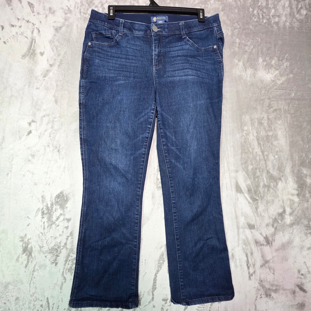 Democracy Ab solution Bootcut Jeans Dark Wash Blue WRL2644FF Womens 16W
